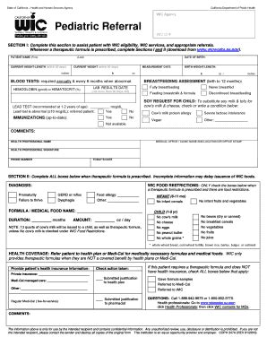 Wic Formula Form Fill And Sign Printable Template Online