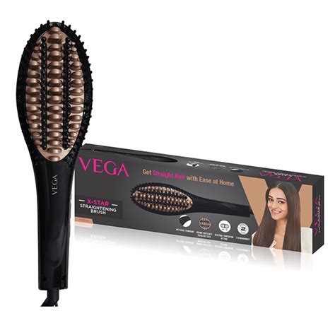 Buy Vega X Star Hair Straightening Brush With Thermo Protect Technology