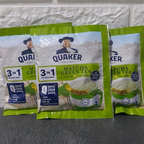 Jual Quaker 3 In 1 Oat Cereal Drink Matcha Green Tea Sachet Shopee