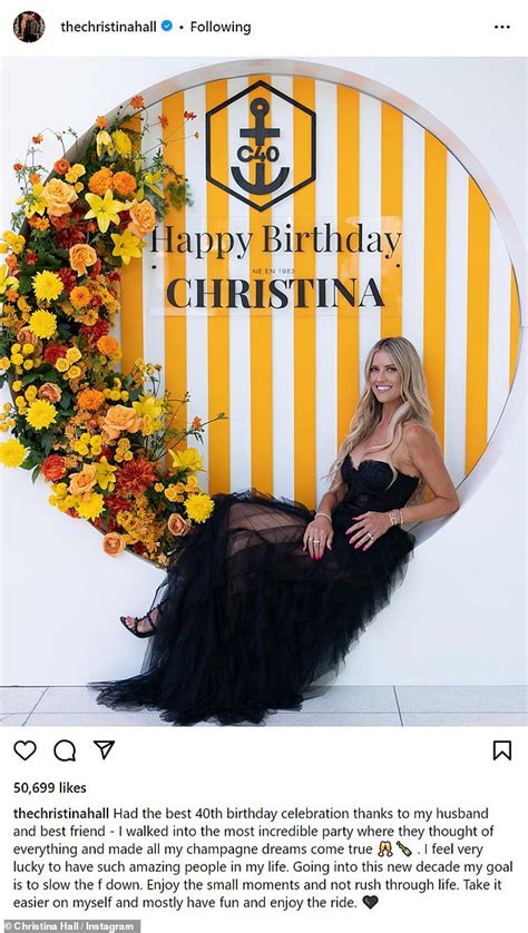 Christina Hall Celebrates Turning 40 And Vows To Have Fun And Enjoy