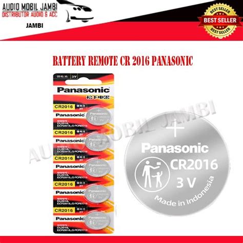 Jual BATRE BATERAI BATTERY CR 2016 PANASONIC LITHIUM 3 VOLT Di Lapak