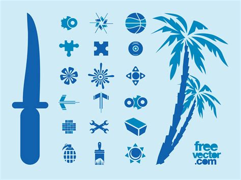 Blue Icons Vector Art & Graphics | freevector.com