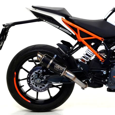 Escape Acero Negro Arrow GP2 KTM Duke 125 390 17 20 Nilmoto