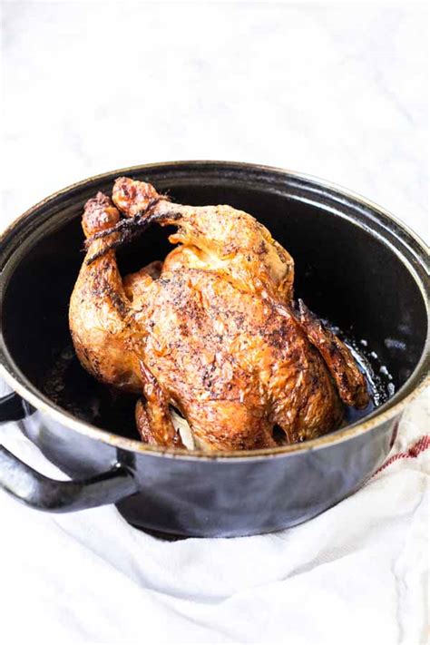 How To Cook Whole Roasted Chicken In Dutch Oven All Day In The Oven