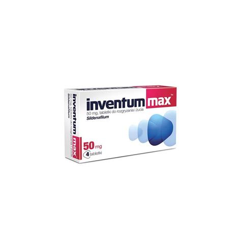 Inventum Max sildenafil 50 mg tabletki do żucia na potencję 4 sztuki