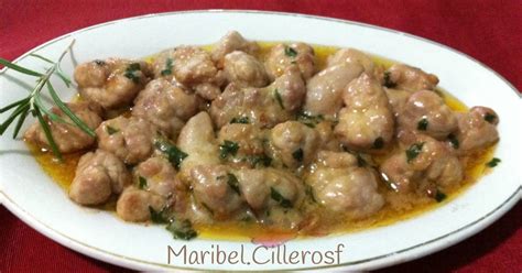 Mollejas al ajillo Receta de Maribel.Cillerosf - Cookpad