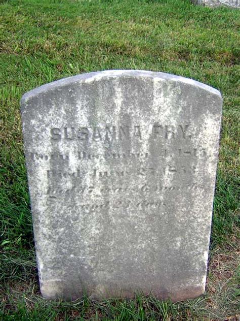 Susanna Fry 1814 1853 Memorial Find A Grave