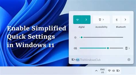 Cómo habilitar la configuración rápida simplificada en Windows 11