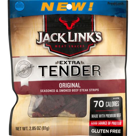 Jack Links Extra Tender Seasoned And Smoked Beef Jerky Strips Original