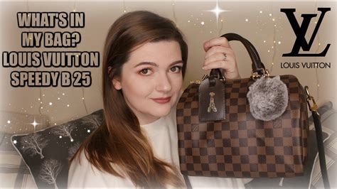 WHAT S IN MY BAG LOUIS VUITTON SPEEDY B 25 Whatrosielouisedidnext