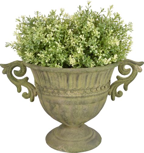 Esschert Design Aged Metal Round Planter Bloomling UK