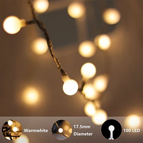 Led Globe String Lights Led Warm White Globe String Lights Plug In