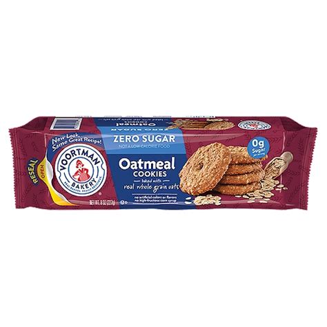 Voortman Bakery Zero Sugar Oatmeal Cookies 8 Oz The Fresh Grocer