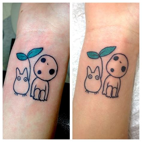 Totoro And Princess Mononoke Themed Tattoo By Kim Graziano I Love The