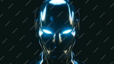 Premium AI Image | Artificial Intelligence robot face Generative AI