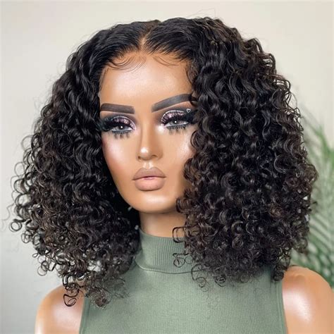 180 Density Lace Front Wigs Short Bob Wig Human Hair Lace Frontal Wigs