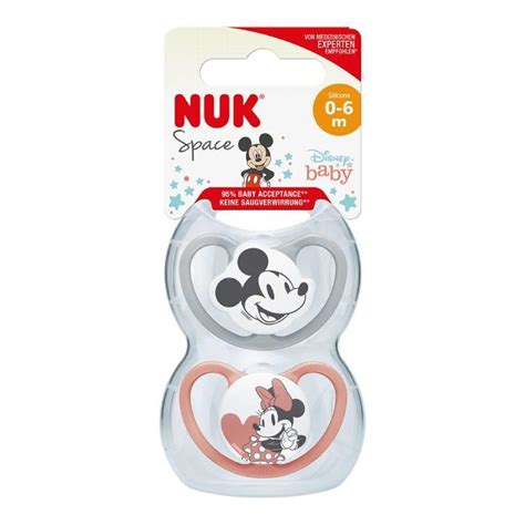 Buy Nuk Mickey Mouse Silicone Soother Months Pack Online At