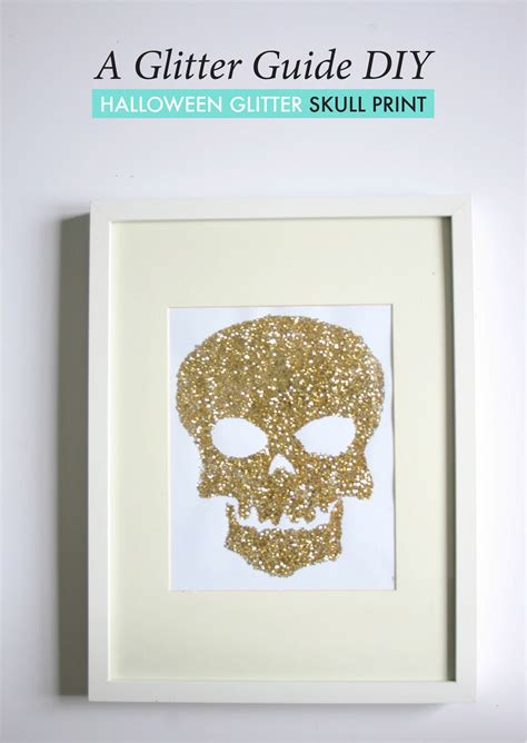 #onggtoday: Halloween Glitter Skull Print - Dream Green DIY