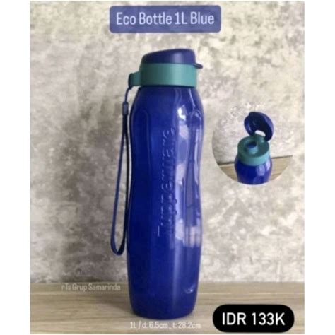 Jual Eco Bottle 1L Blue Tupperware Botol Minum 1L Shopee Indonesia