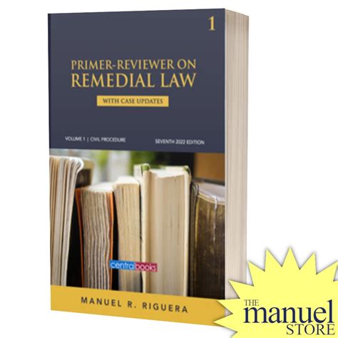 Download Riguera 2022 Vol 1 Primer Reviewer On Remedial Law Civil Procedure Volume One