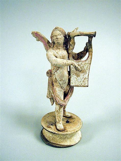 Terracotta Statuette Of Eros Playing A Lyre 3rd 2nd Century BC Greek