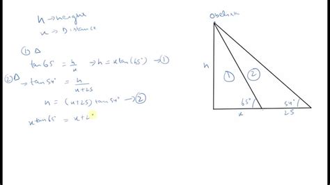 Solved Height Of An Obelisk Two People Decide To Find The Height Of An