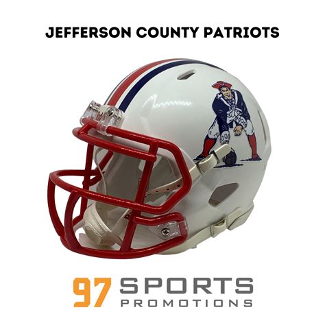 Jefferson County Patriots Tn Mini Football Helmet 97 Sports Promotions