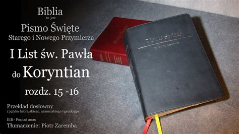 Pierwszy List W Paw A Do Koryntian Rozdz Audio Biblia