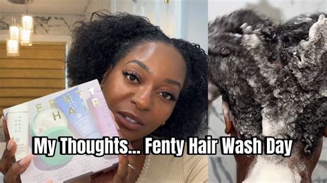 Full Wash Day Routine Rate The New Fenty Hair Products With Me Youtube