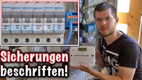 Beschriftungsgerät für meine Elektroverteilungen Brother P Touch