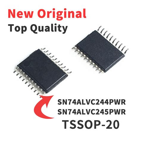 5 Pieces SN74ALVC244PW PWR SN74ALVC245PW PWR Package TSSOP20 Chip IC