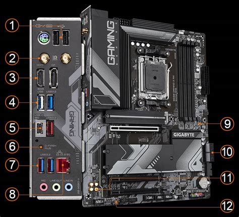 B650M GAMING X AX Rev 1 0 1 1 1 2 Key Features Motherboard