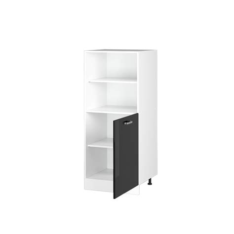 Armoire à provisions R Line Solid 60 cm blanc noir brillant moderne