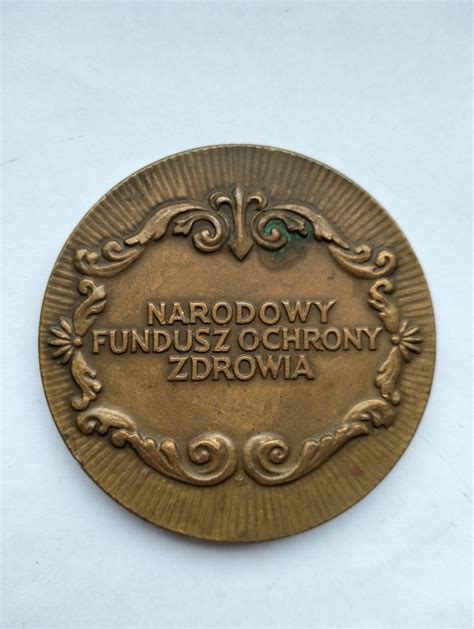 MEDAL 60MM NARODOWY FUNDUSZ OCHRONY ZDROWIA Reda Licytacja Na