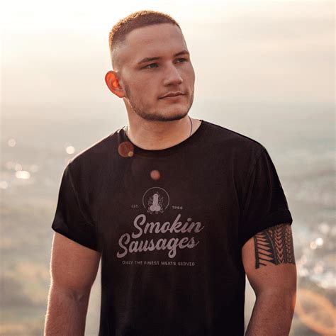 Smokin Sausages T Shirt Funny Raunchy T Shirts For Horny Gay Guys Homoerotic References To