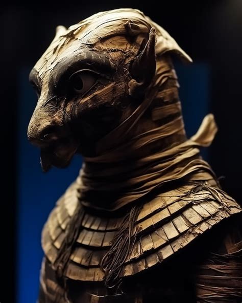 Premium AI Image | A statue of a cat from the mummy