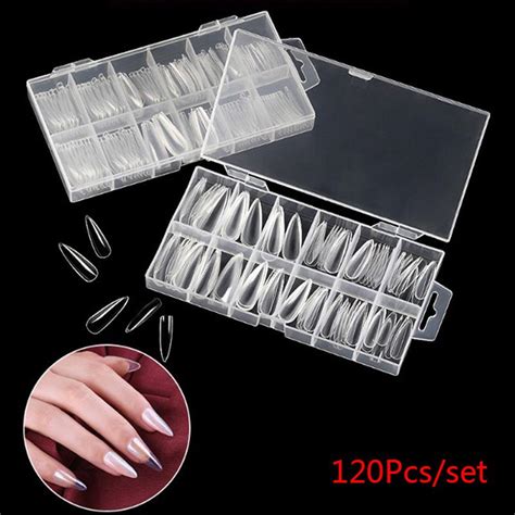 Kaufe 120Pcs Poly Nagel Gel Nagel Dual Formen Finger Erweiterung Uv