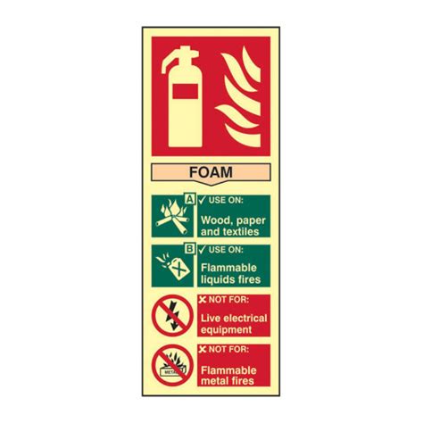 Centurion Fire Extinguisher Composite Foam Sign 13mm Rigid Self