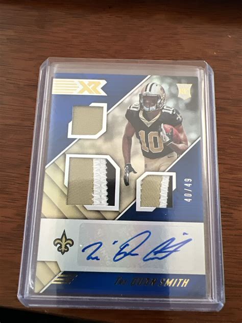 2018 Panini XR Tre Quan Smith 187 Auto 49 EBay