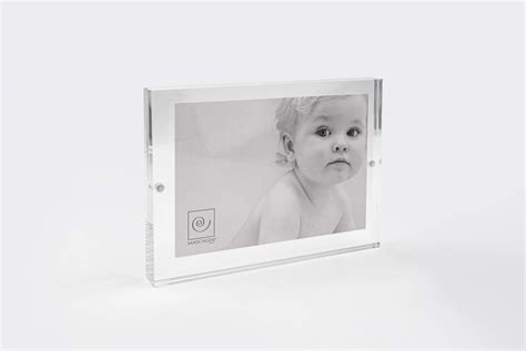 Hmf Cadre Photo Magn Tique En Verre Acrylique Transparent