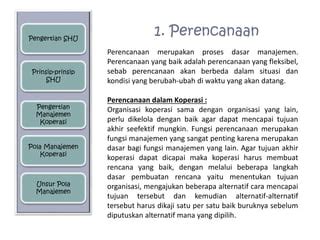 Shu Dan Pola Manajemen Koperasi Ppt