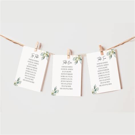 Editable Wedding Seating Chart Sections Canva Template Etsy