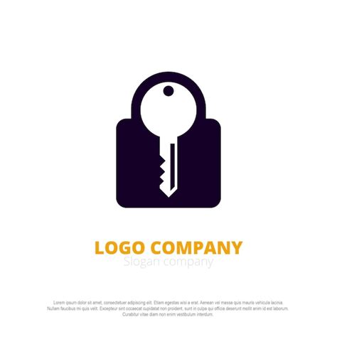 Premium Vector Lock Key Logo