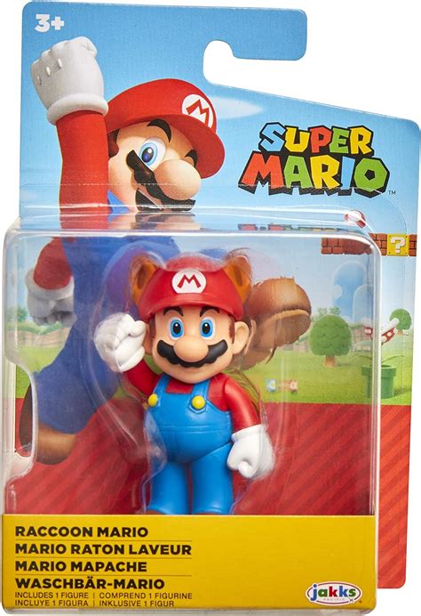 Super Mario Racoon Mario Figura De Acci N Coleccionable De