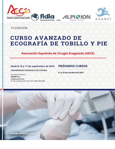 curso avanzado de ecografía de tobillo y pie