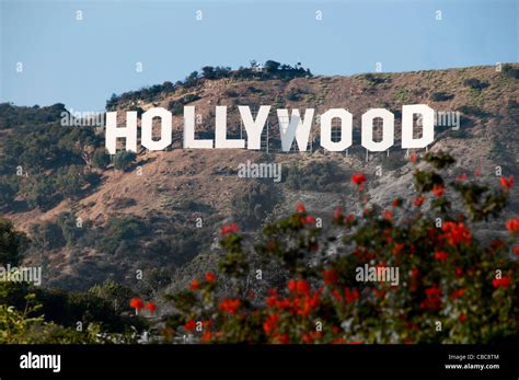 The Hollywood Sign Hollywood Hills From Griffith Observatory Los