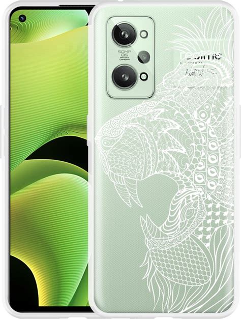 Realme Gt Hoesje Leeuw Mandala Wit Designed By Cazy Bol