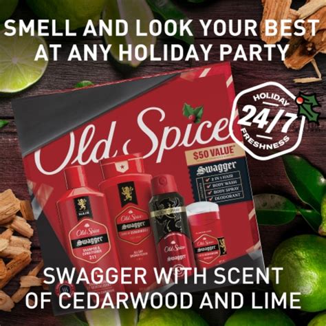 Old Spice Holiday T Set For Men Swagger Body Wash Af Deo Body