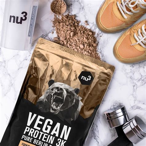 Nu3 Vegan Protein 3k Shake Cookies Cream 1000 G Redcare