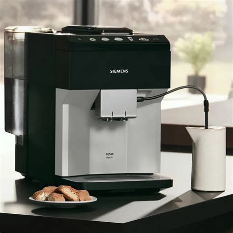 Siemens EQ 500 TP515R01 Bean To Cup Coffee Machine Metallic Black